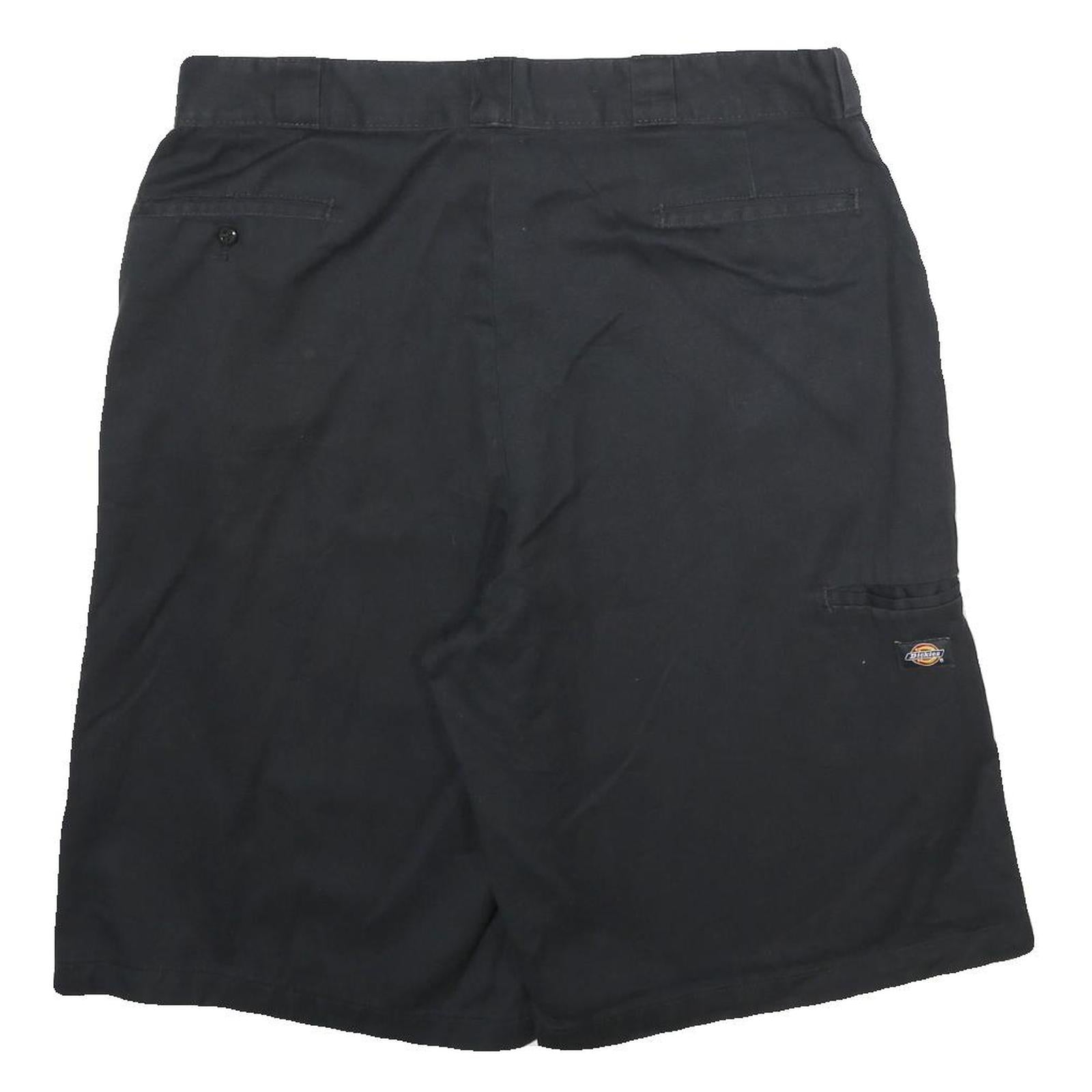 DICKIES Mens Black Casual Shorts XL W38 Workwear Polyester Blend Comfortable
