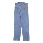 WRANGLER Mens Jeans Blue Regular Straight Denim Medium W30 L34 Classic Zip