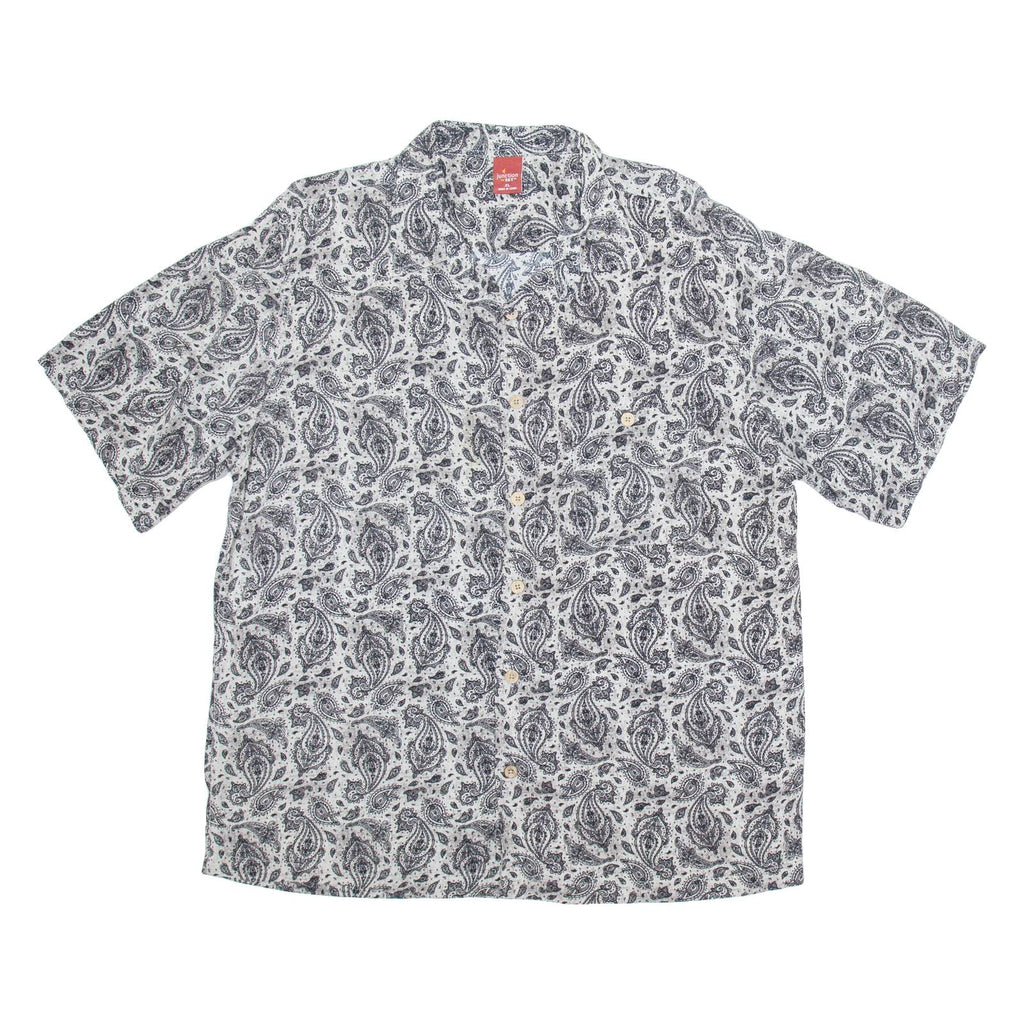JUNCTION WEST Mens Shirt Black Paisley XL
