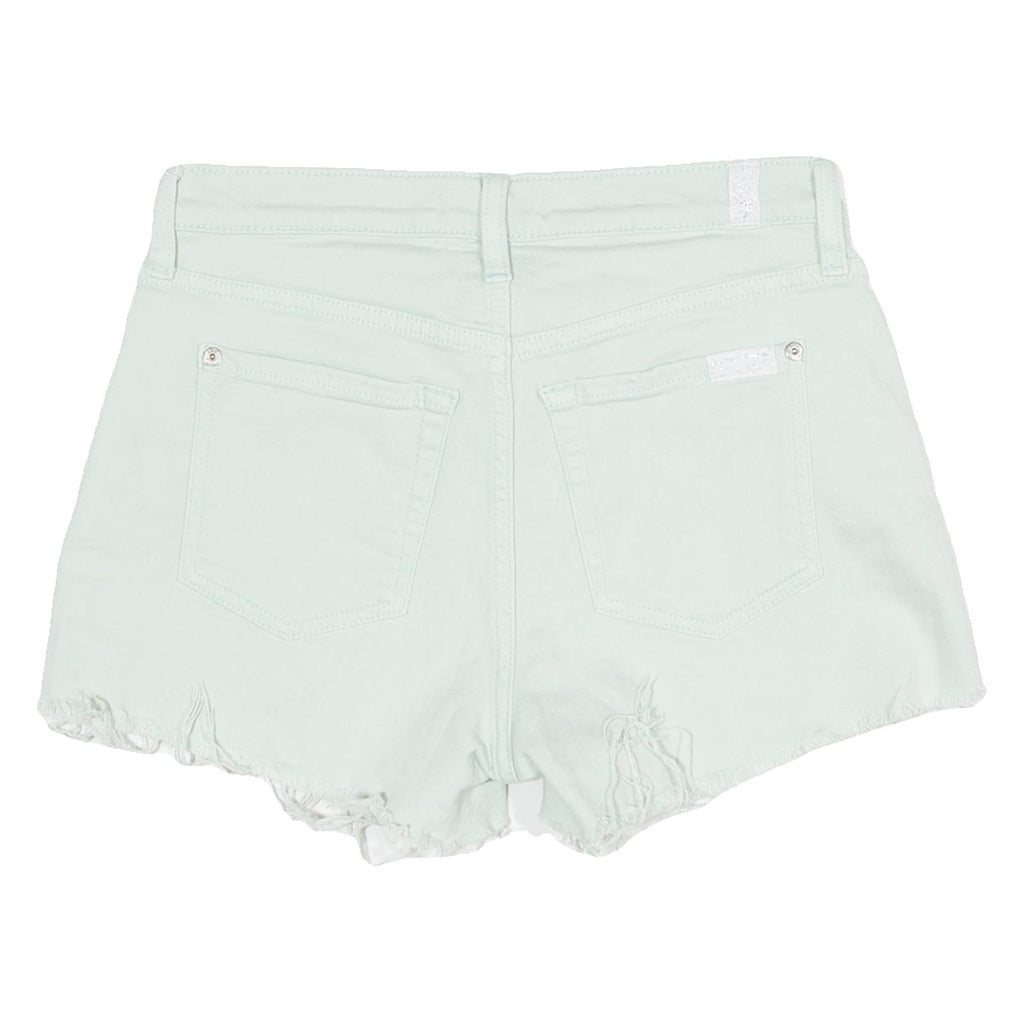 Womens Denim Shorts Green S W28
