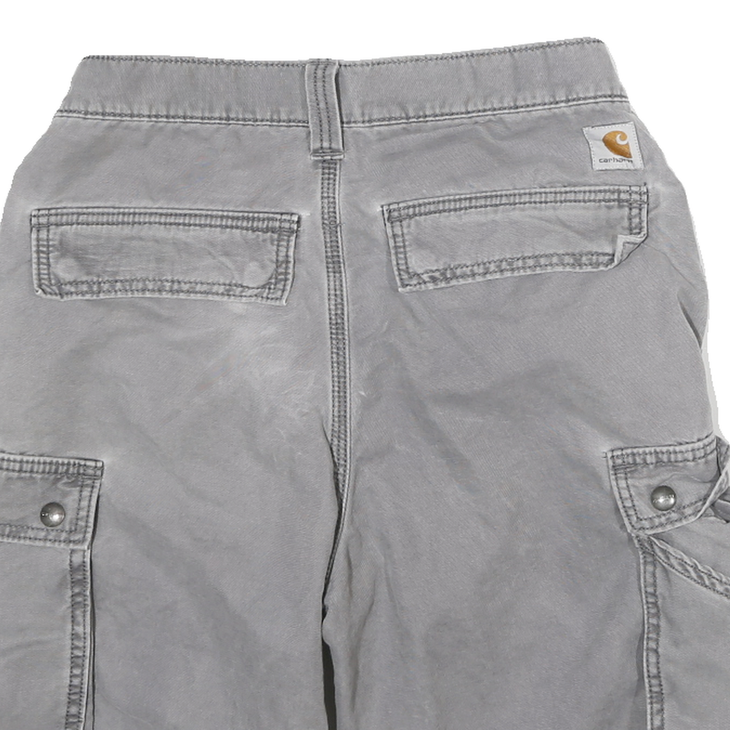 CARHARTT Mens Shorts Grey Relaxed Fit Cargo M W26 Durable Cotton Blend