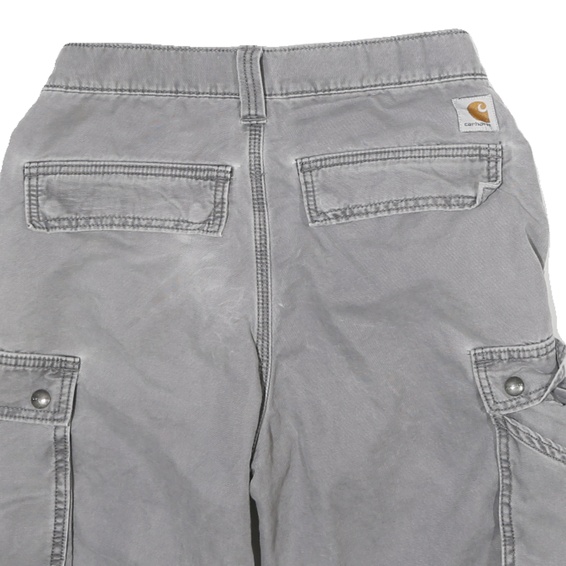 CARHARTT Mens Shorts Grey Relaxed Fit Cargo M W26 Durable Cotton Blend