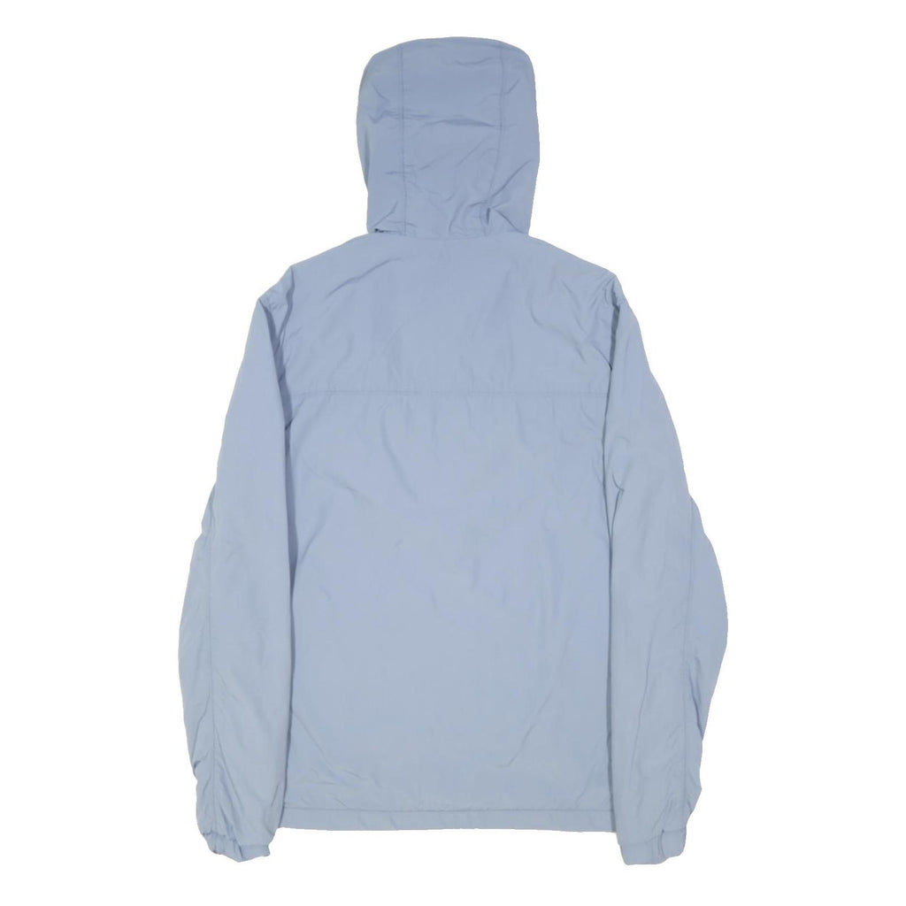 LYLE & SCOTT Mens Blue Zip Hooded Lightweight Jacket S Polyester Blend Plain