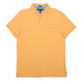 TOMMY HILFIGER Mens Yellow Short Sleeve Polo Shirt M Cotton Classic Fit