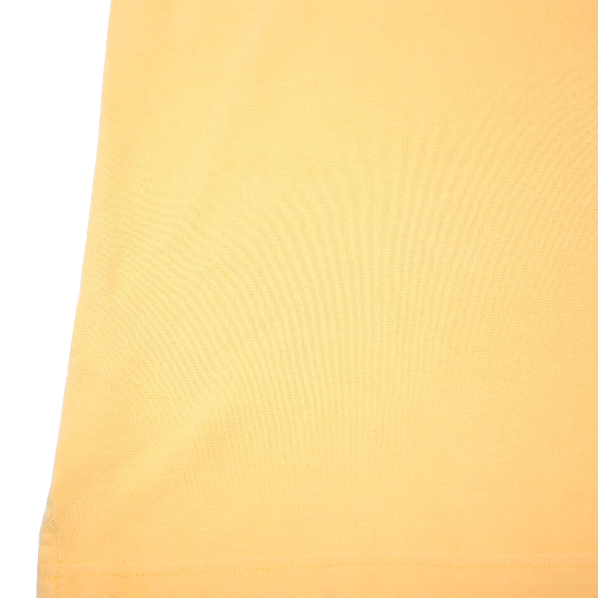 TOMMY HILFIGER Mens Yellow Short Sleeve Polo Shirt M Cotton Classic Fit