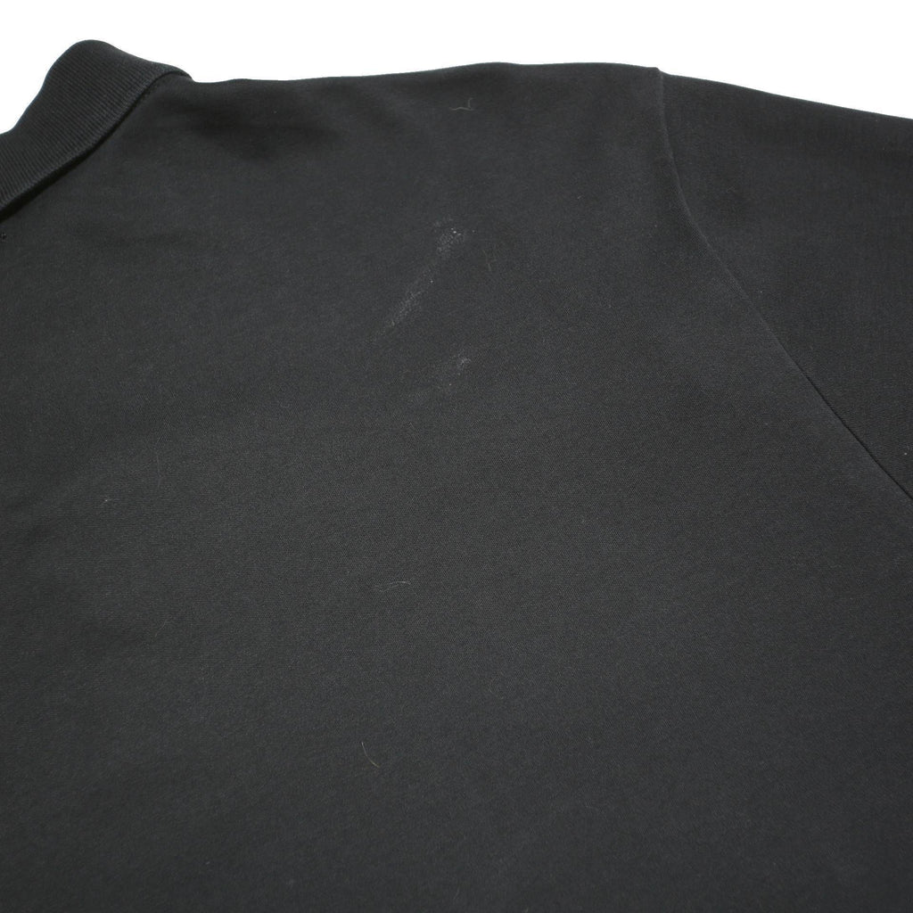 POLO RALPH LAUREN Mens Black Cotton Blend Short Sleeve Plain L Polo Shirt