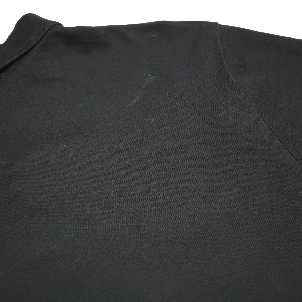 POLO RALPH LAUREN Mens Black Cotton Blend Short Sleeve Plain L Polo Shirt