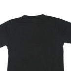 Mens Black Graphic T-Shirt XL Short Sleeve Crew Neck Cotton Blend Casual Wear