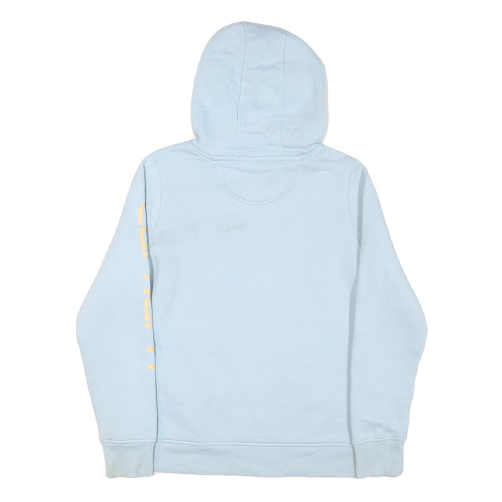 CARHARTT Womens Blue Hoodie S Lightweight Pullover Cotton Blend