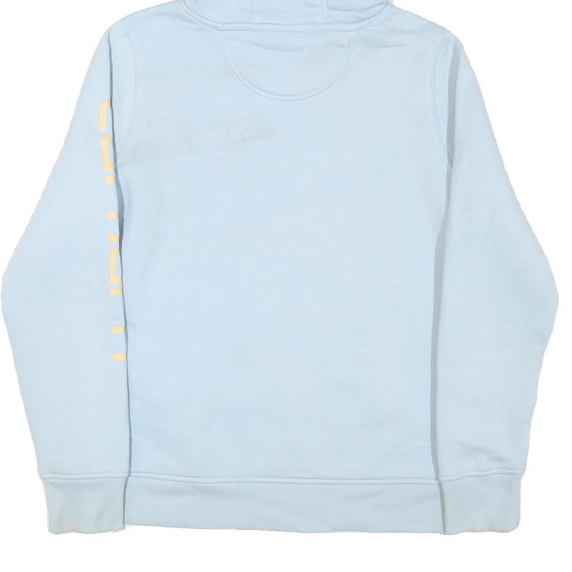 CARHARTT Womens Blue Hoodie S Lightweight Pullover Cotton Blend