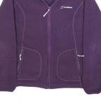 BERGHAUS Womens Purple Jacket S Polyester Fleece Zip Outdoor Casual Activewear