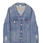 LEVI'S Womens Blue Denim Jacket S Cotton Button Closure Classic Fit