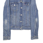 LEVI'S Womens Blue Denim Jacket S Cotton Button Closure Classic Fit