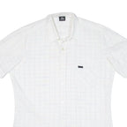 DINO CARINO Mens Shirt White Check M