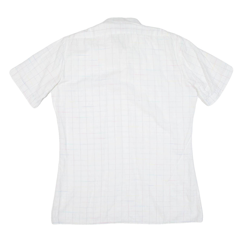 DINO CARINO Mens Shirt White Check M