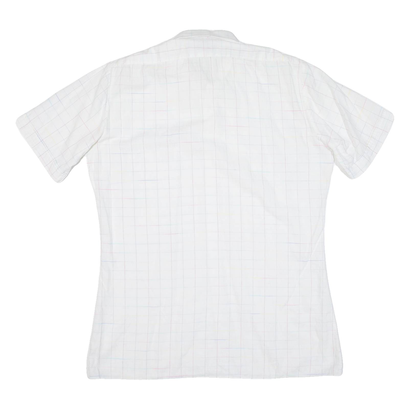 DINO CARINO Mens Shirt White Check M