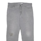 CARHARTT Mens Cotton Blend Grey Relaxed Straight Trousers W38 L32 Workwear