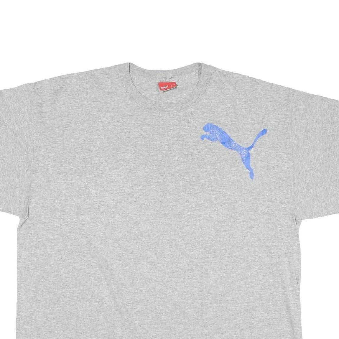 PUMA Mens Grey Impact Montreal Graphic T-Shirt XL Short Sleeve Crew Neck Cotton