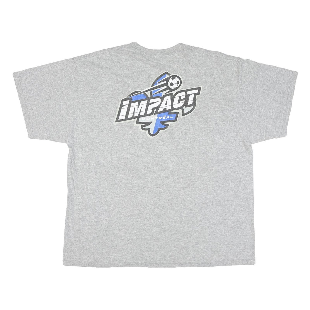 PUMA Mens Grey Impact Montreal Graphic T-Shirt XL Short Sleeve Crew Neck Cotton