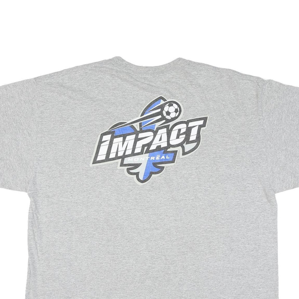 PUMA Mens Grey Impact Montreal Graphic T-Shirt XL Short Sleeve Crew Neck Cotton