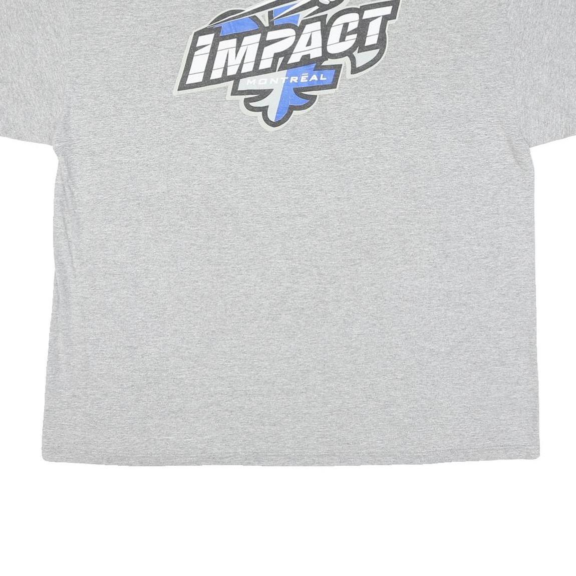 PUMA Mens Grey Impact Montreal Graphic T-Shirt XL Short Sleeve Crew Neck Cotton