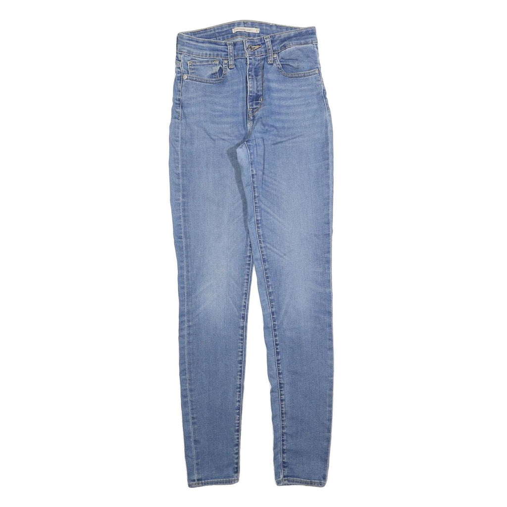 LEVI'S 721 Womens Slim Skinny Denim Light Blue Jeans W27 L32 Stretch Cotton
