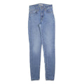 LEVI'S 721 Womens Slim Skinny Denim Light Blue Jeans W27 L32 Stretch Cotton
