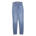 LEVI'S 721 Womens Slim Skinny Denim Light Blue Jeans W27 L32 Stretch Cotton