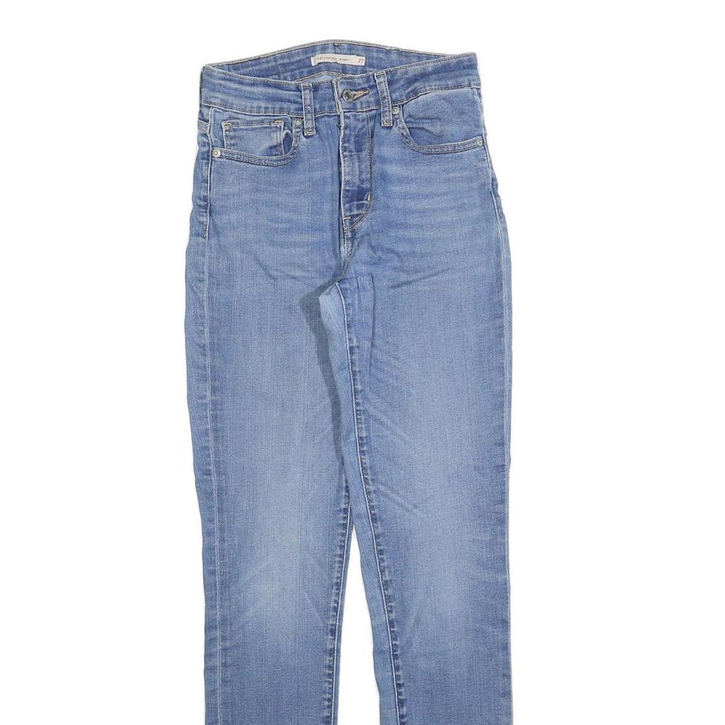 LEVI'S 721 Womens Slim Skinny Denim Light Blue Jeans W27 L32 Stretch Cotton