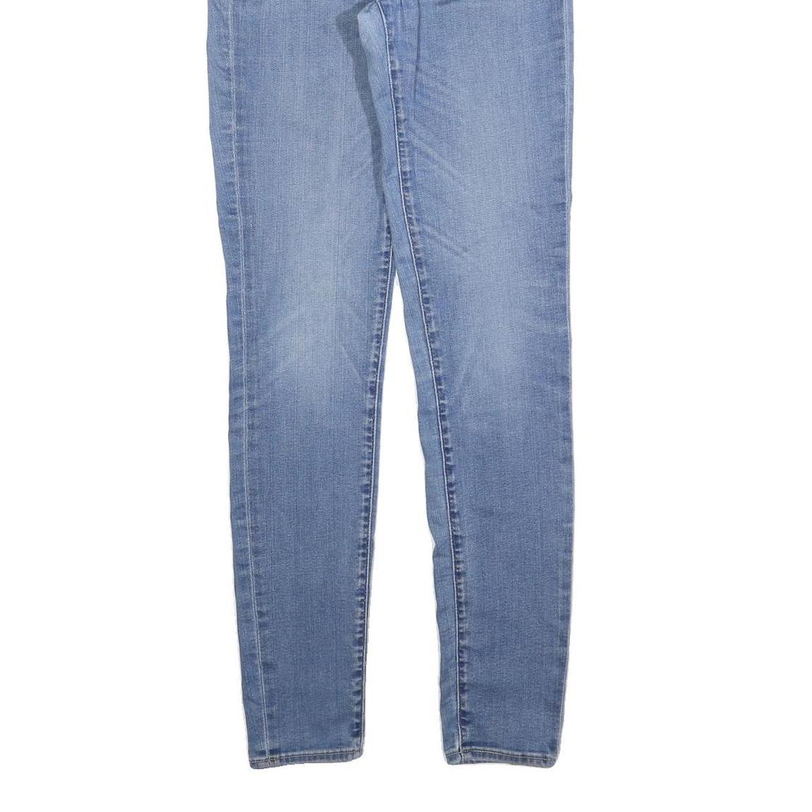 LEVI'S 721 Womens Slim Skinny Denim Light Blue Jeans W27 L32 Stretch Cotton