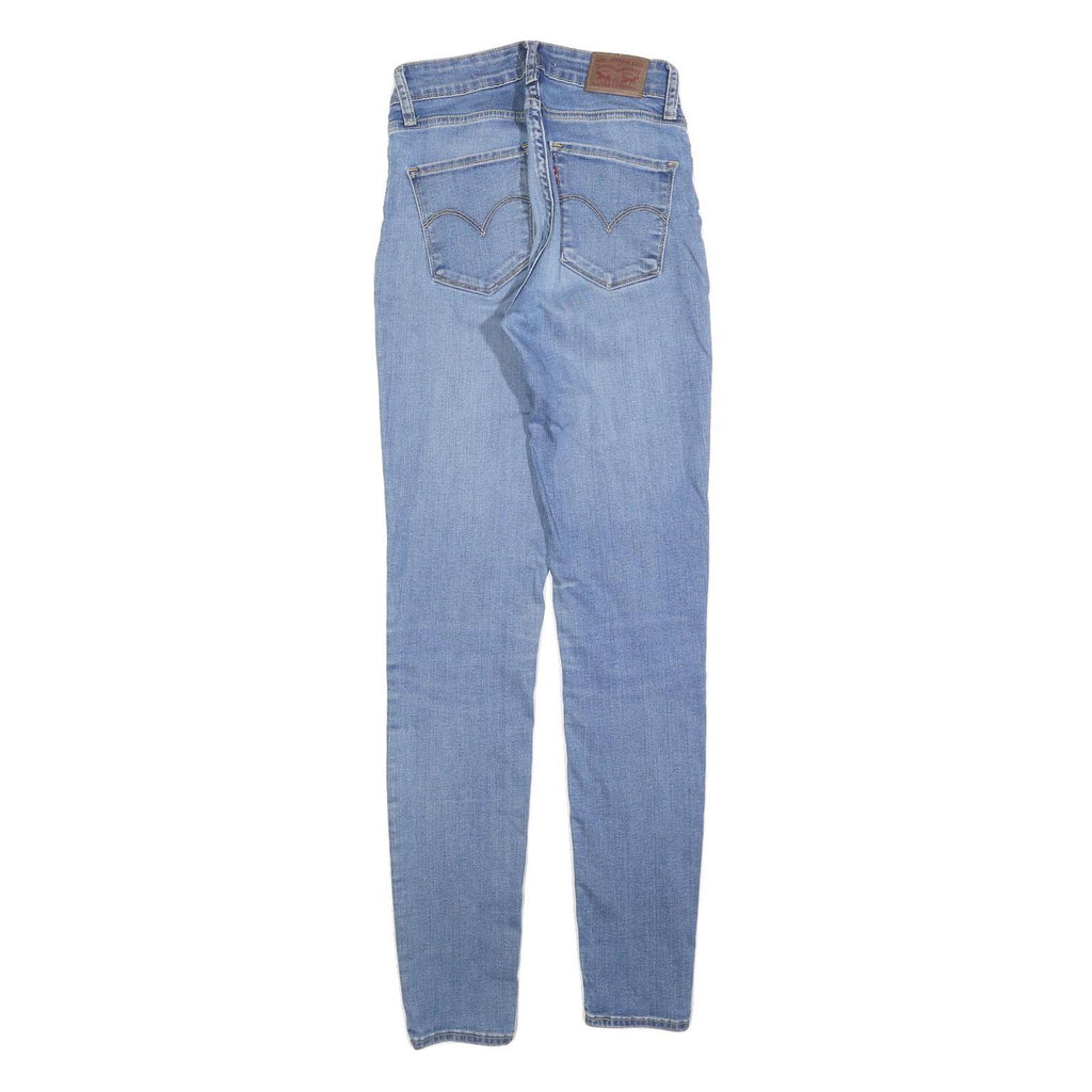 LEVI'S 721 Womens Slim Skinny Denim Light Blue Jeans W27 L32 Stretch Cotton