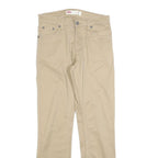 LEVI'S Boys Slim Beige Cotton Blend Slim Fit Zip Trousers W27 L27 Classic Style