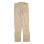 LEVI'S Boys Slim Beige Cotton Blend Slim Fit Zip Trousers W27 L27 Classic Style
