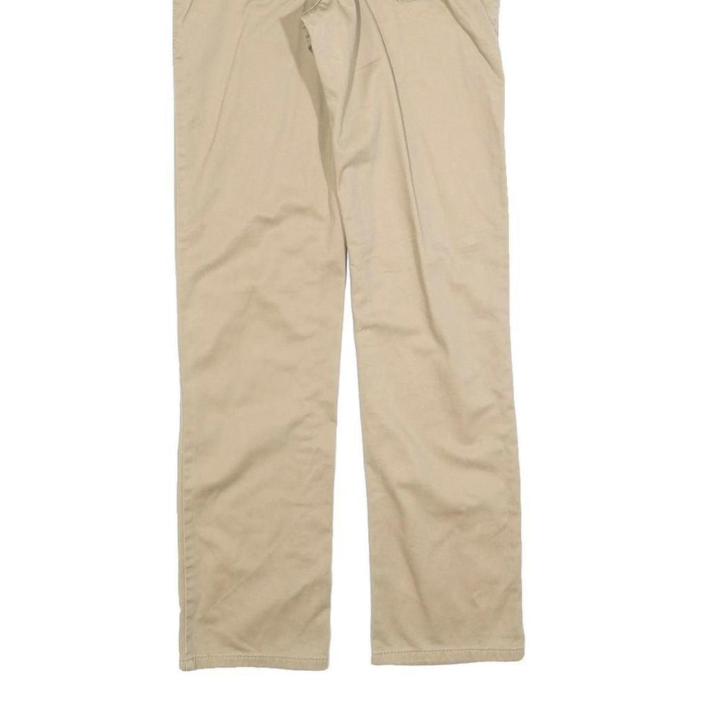 LEVI'S Boys Slim Beige Cotton Blend Slim Fit Zip Trousers W27 L27 Classic Style