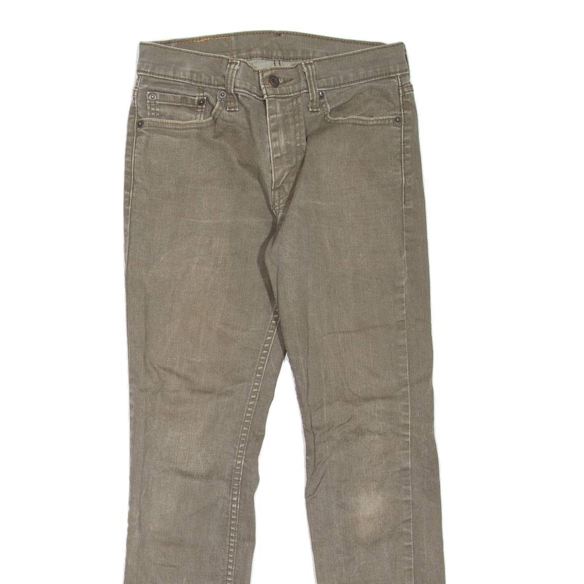 LEVI'S 511 Jeans Mens Green Slim Straight W26 L30