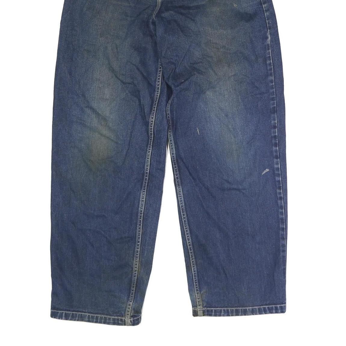 DICKIES Mens Regular Blue Denim Jeans W32 L31 Button Closure Casual Workwear