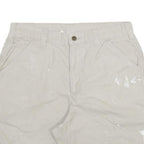 CARHARTT Mens Cotton Blend Beige Casual Shorts 2XL W32 Workwear Durable
