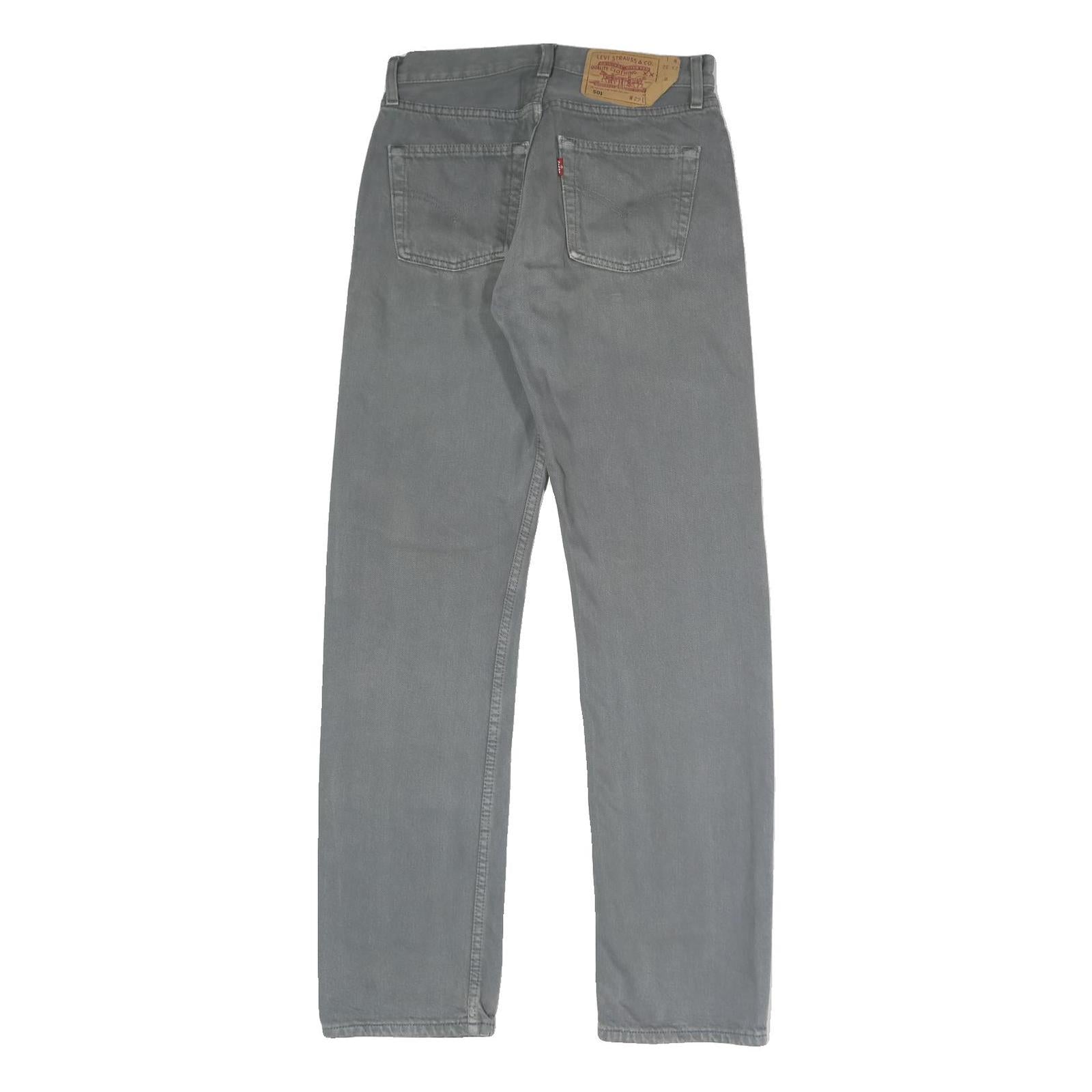 LEVI'S 501 Mens Jeans Blue Classic Straight Denim Medium W29 L32 Button Closure