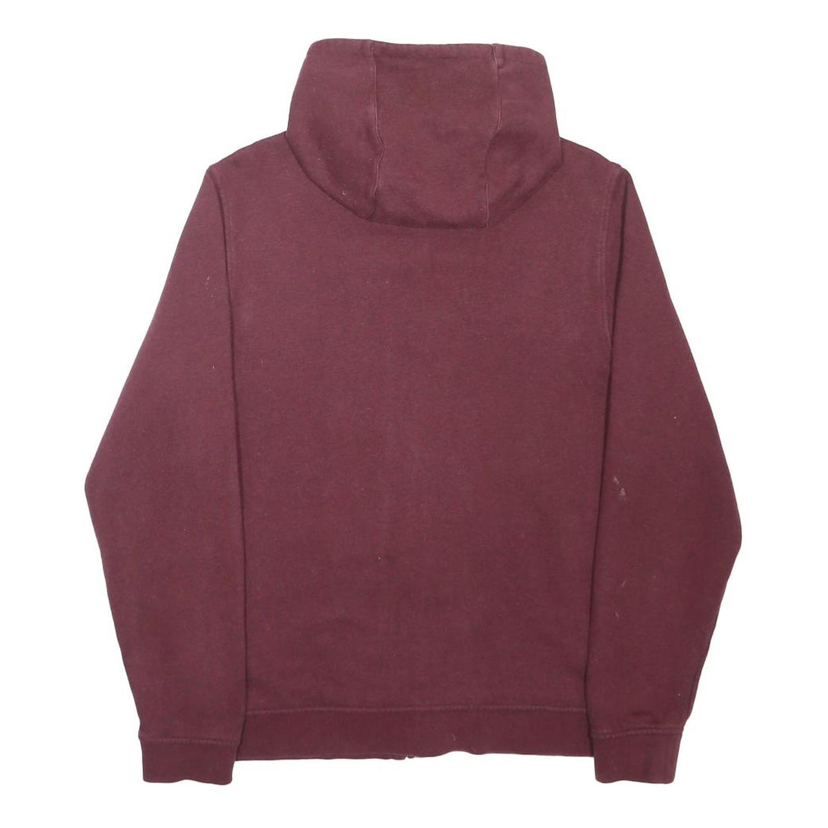 LACOSTE Mens Maroon Full Zip Hoodie M Cotton Blend Casual