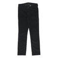 CALVIN KLEIN JEANS Womens Black Cotton Blend Regular Straight Trousers W28 L28