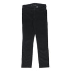 CALVIN KLEIN JEANS Womens Black Cotton Blend Regular Straight Trousers W28 L28