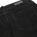CALVIN KLEIN JEANS Womens Black Cotton Blend Regular Straight Trousers W28 L28