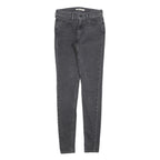LEVI'S 710 Womens Jeans Black Slim Skinny Denim Medium W28 L32 Stretch