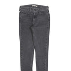 LEVI'S 710 Womens Jeans Black Slim Skinny Denim Medium W28 L32 Stretch