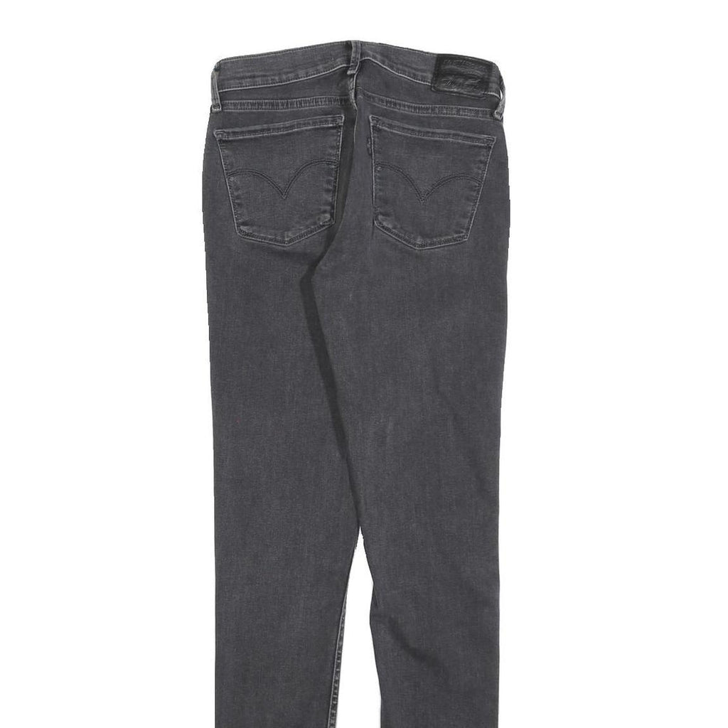 LEVI'S 710 Womens Jeans Black Slim Skinny Denim Medium W28 L32 Stretch