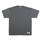 RUSSELL ATHLETIC Mens Grey Pocket T-Shirt M Short Sleeve Crew Neck Cotton Blend