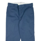 DICKIES Workwear Mens Trousers Blue Relaxed Tapered W37 L24