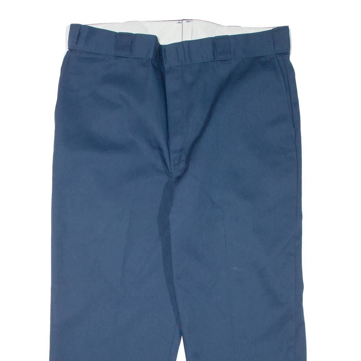 DICKIES Workwear Mens Trousers Blue Relaxed Tapered W37 L24