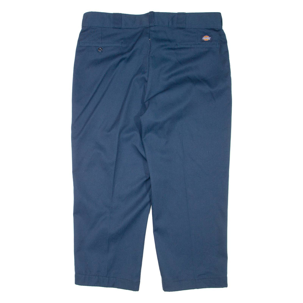 DICKIES Workwear Mens Trousers Blue Relaxed Tapered W37 L24
