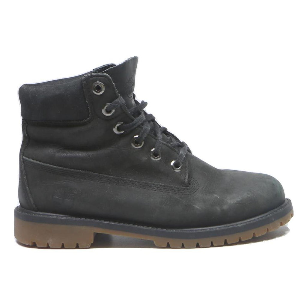 TIMBERLAND Womens Black Leather Lace-Up Ankle Boots UK 5 Casual Comfortable